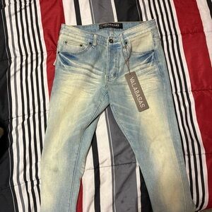 VALABASAS Men's Light Blue Skinny Jeans